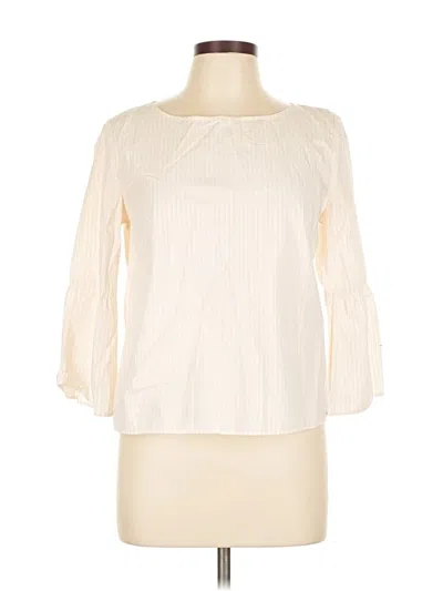 Pre-owned Madewell 3/4 Sleeve Blouse In White