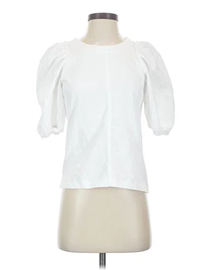 Pre-owned Madewell 3/4 Sleeve Blouse In White