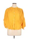 Madewell 3/4 Sleeve Blouse In Yellow