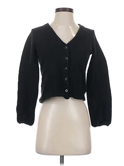 Pre-owned Madewell 3/4 Sleeve Button Down Shirt In Black