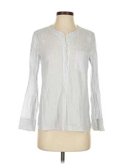 Pre-owned Madewell 3/4 Sleeve Button Down Shirt In Gray