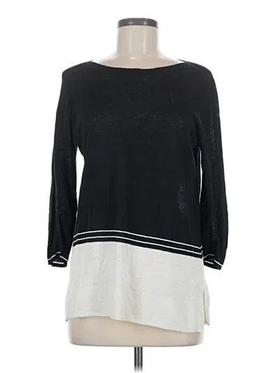Pre-owned Madewell 3/4 Sleeve T-shirt In Black