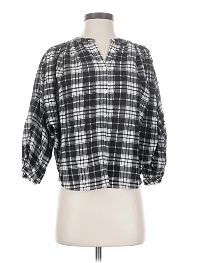 Madewell 3/4 Sleeve T-shirt In Black