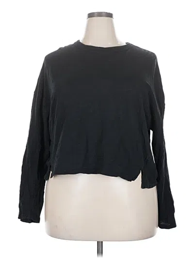 Pre-owned Madewell 3/4 Sleeve T-shirt In Black