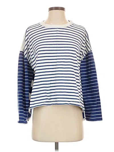 Pre-owned Madewell 3/4 Sleeve T-shirt In Blue