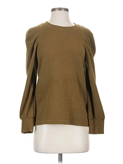 Pre-owned Madewell 3/4 Sleeve T-shirt In Brown