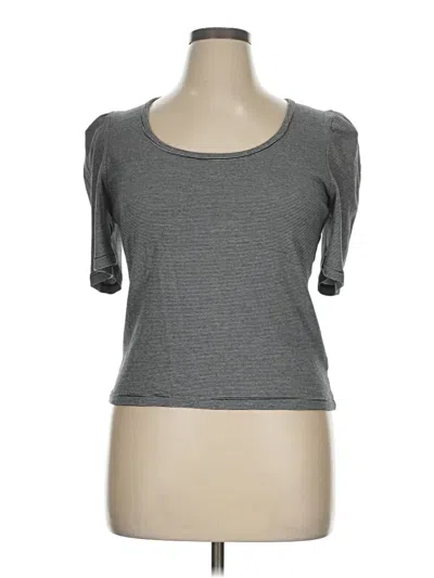 Pre-owned Madewell 3/4 Sleeve T-shirt In Gray