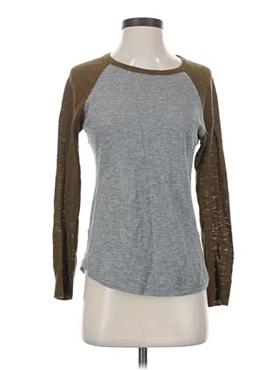 Pre-owned Madewell 3/4 Sleeve T-shirt In Gray