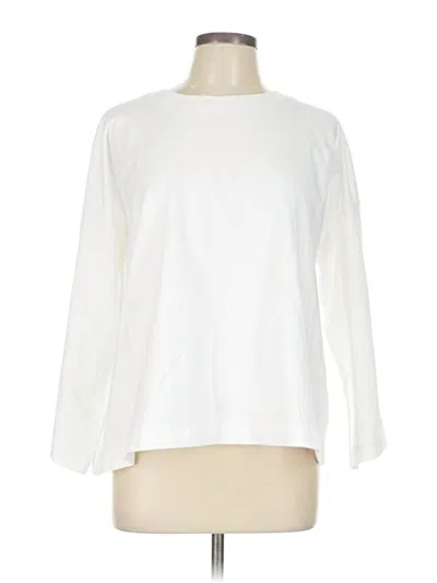 Pre-owned Madewell 3/4 Sleeve T-shirt In White