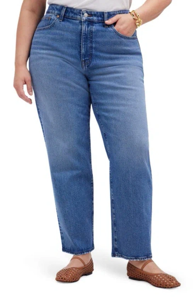 Madewell '90s Straight Leg Crop Jeans In Hazeldell Wash