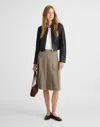 Madewell A-line Midi Skirt In Animal Print