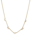 MADEWELL ABSTRACT MOTHER-OF-PEARL STATION NECKLACE