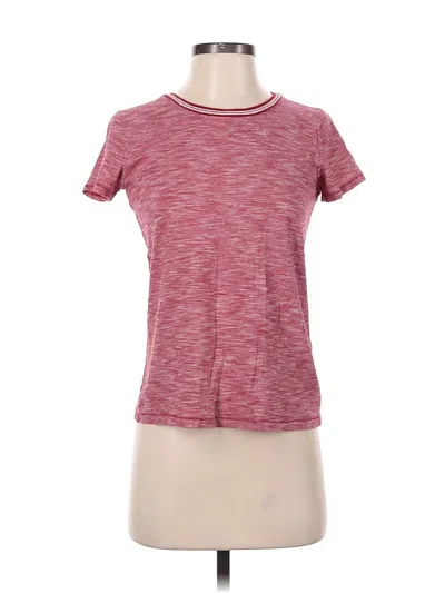 Pre-owned Madewell Active T-shirt In Burgundy