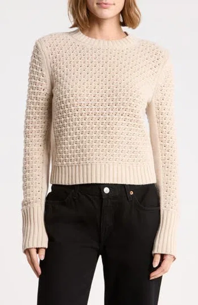 Madewell Agatha Open Knit Sweater In Neutral