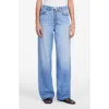 Madewell Airy Denim Drawstring Waist Low Slung Baggy Jeans In Hambley Wash