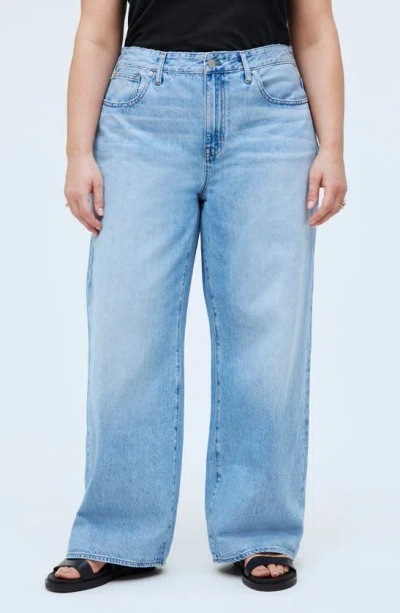 Madewell Airy Denim Edition Superwide Leg Jeans In Ahern Wash