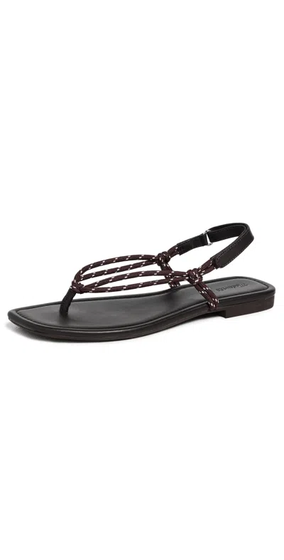 Madewell Aliyah Paracord Sandals Dark Carob In Multi