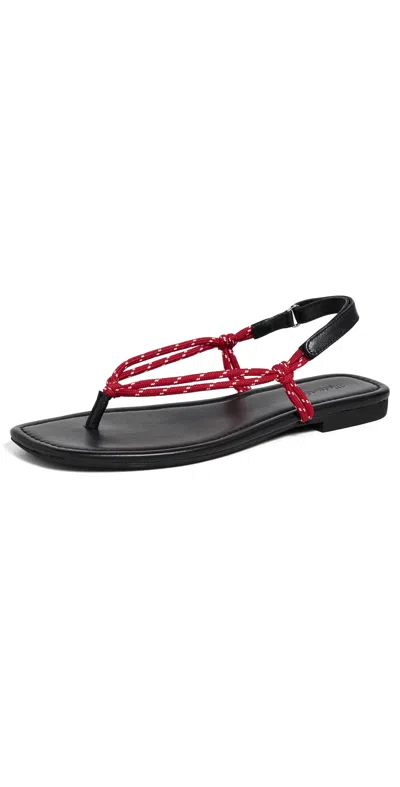 Madewell Aliyah Paracord Sandals Festival Red In Multi