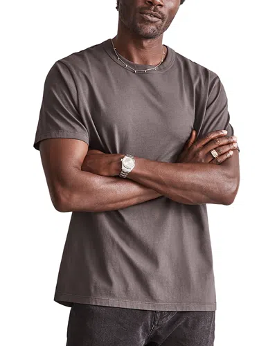 Madewell Allday Garment Dyed Cotton T-shirt In Black Coal