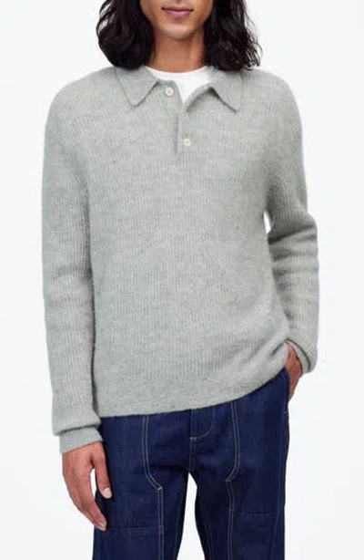MADEWELL MADEWELL ALPACA BLEND POLO SWEATER