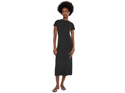 Madewell The '90s Crewneck Maxi T-shirt Dress In Black