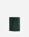 Madewell Angled Flap Trifold Wallet In Summit Green