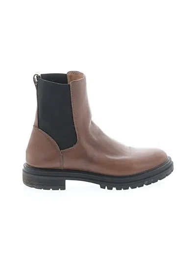 Pre-owned Madewell Ankle Boots In Brown