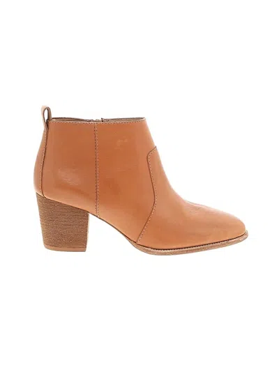 Pre-owned Madewell Ankle Boots In Brown