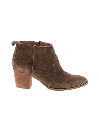 Pre-owned Madewell Ankle Boots In Brown