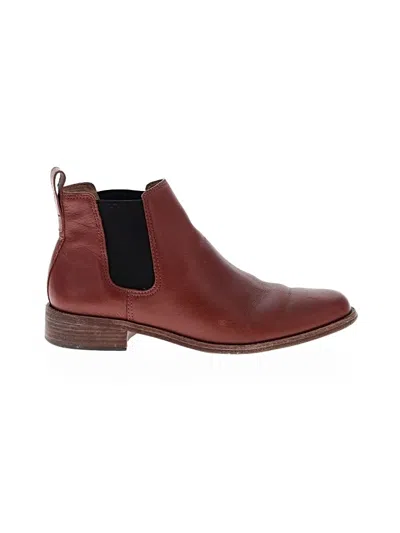 Pre-owned Madewell Ankle Boots In Brown