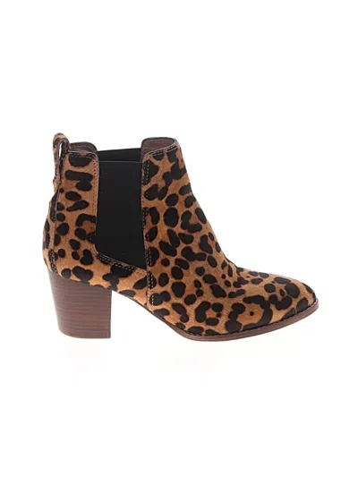 Pre-owned Madewell Ankle Boots In Brown