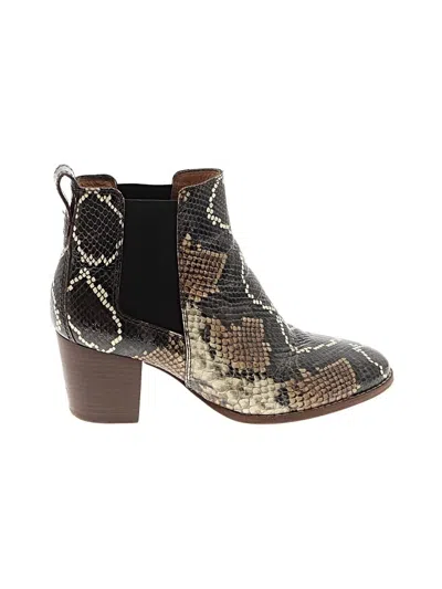 Pre-owned Madewell Ankle Boots In Brown