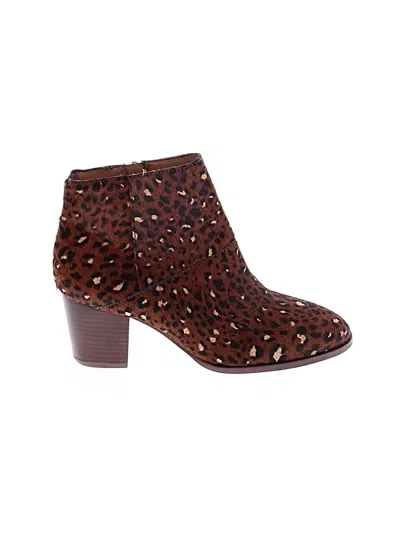 Pre-owned Madewell Ankle Boots In Brown