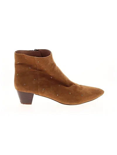 Pre-owned Madewell Ankle Boots In Brown