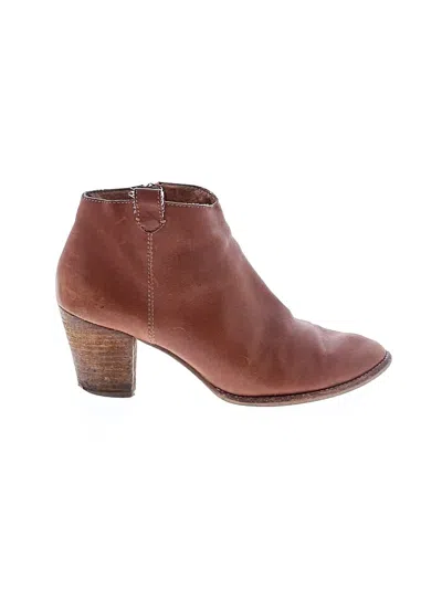 Pre-owned Madewell Ankle Boots In Brown