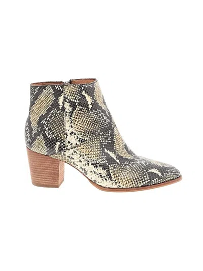 Pre-owned Madewell Ankle Boots In Gold