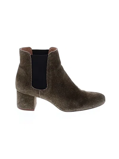 Pre-owned Madewell Ankle Boots In Green