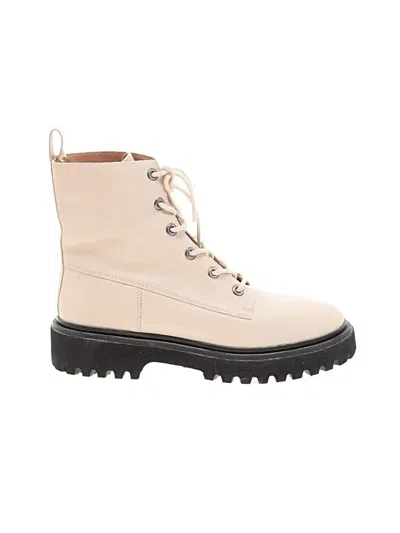 Pre-owned Madewell Ankle Boots In Ivory