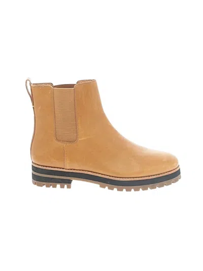 Pre-owned Madewell Ankle Boots In Tan