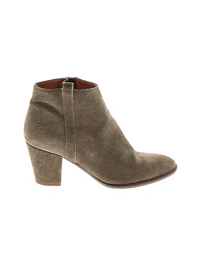 Pre-owned Madewell Ankle Boots In Tan
