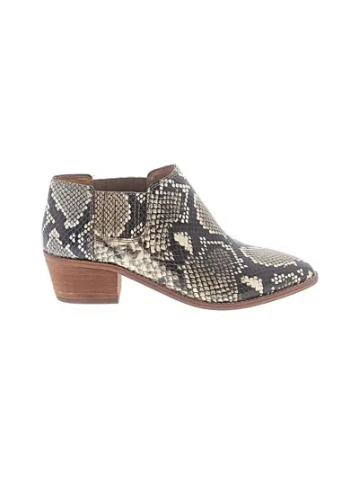 Pre-owned Madewell Ankle Boots In Tan