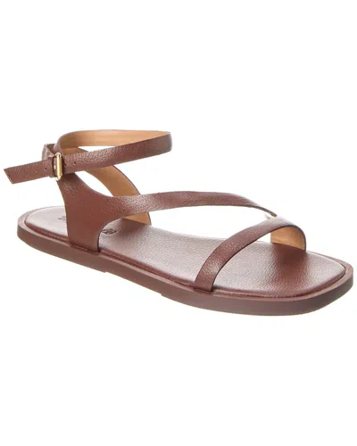 Madewell Ankle-strap Leather Sandal In Brown