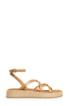 Madewell Ankle Strap Platform Sandal In Desert Camel