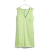 Madewell Ariana Linen Minidress In Seedling