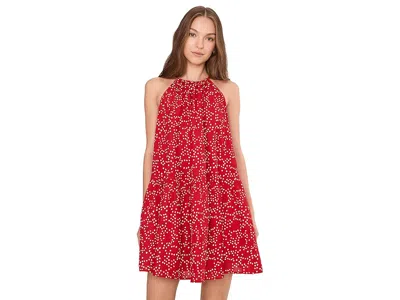 Madewell Aubriella Mini Dress - Cotton Viscose In Red