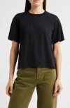 Madewell Back Pleat Classic T-shirt In Black