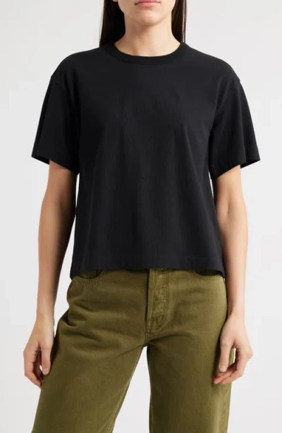 Madewell Back Pleat Classic T-shirt In Black