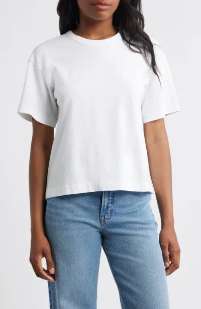 Madewell Back Pleat Classic T-shirt In White