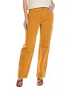 Madewell Baggy Ochre Fresco Straight Jean In Yellow