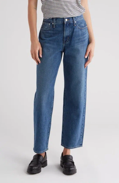 Madewell Baggy Straight Leg Jeans In Firthway Wash